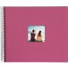 Álbum espiral Goldbuch Bella Vista fucsia 34x30 cm 40 páginas negras