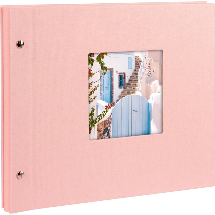 Goldbuch Álbum de rosca Bella Vista rosé 30x25 cm 40 páginas negras