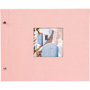 Goldbuch Álbum de rosca Bella Vista rosé 30x25 cm 40 páginas negras