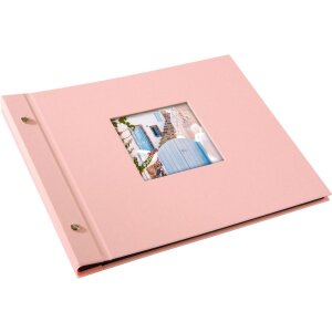 Goldbuch Álbum de rosca Bella Vista rosé 30x25 cm 40 páginas negras