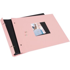 Goldbuch Álbum de rosca Bella Vista rosé 30x25 cm 40 páginas negras