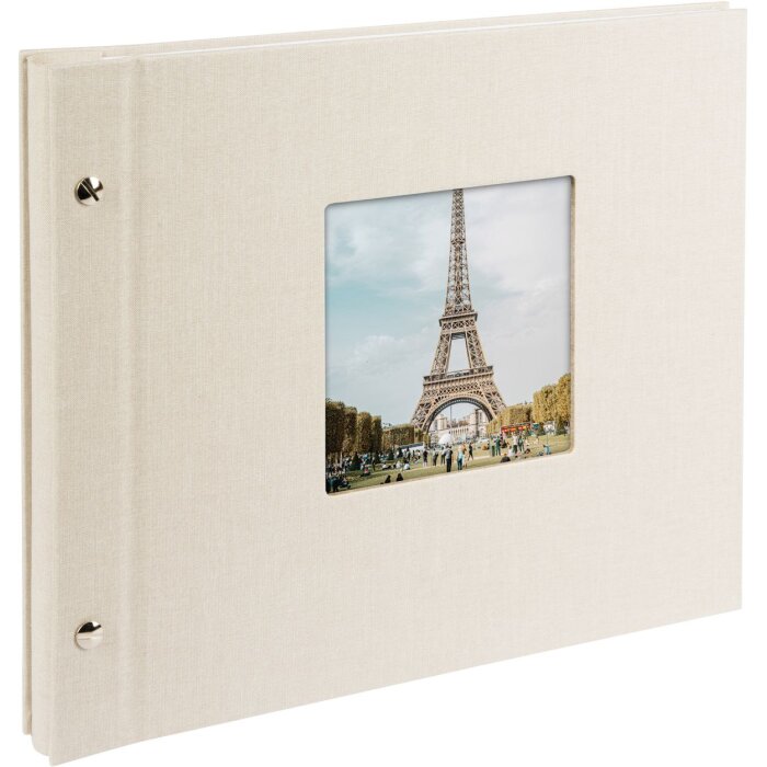 Goldbuch Álbum de rosca Bella Vista gris arena 30x25 cm 40 páginas negras