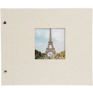 Goldbuch Álbum de rosca Bella Vista gris arena 30x25 cm 40 páginas negras