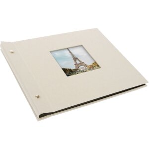 Goldbuch Álbum de rosca Bella Vista gris arena 30x25 cm 40 páginas negras