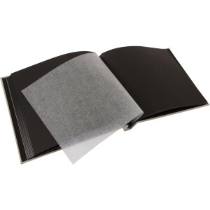 Goldbuch Álbum de rosca Bella Vista gris arena 30x25 cm 40 páginas negras