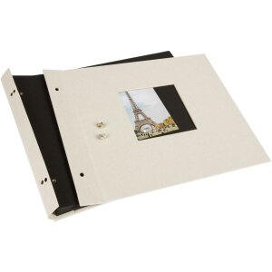 Goldbuch Álbum de rosca Bella Vista gris arena 30x25 cm 40 páginas negras