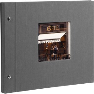 Goldbuch Álbum de rosca Bella Vista gris 30x25 cm...