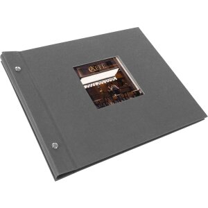 Goldbuch Álbum de rosca Bella Vista gris 30x25 cm 40 páginas negras