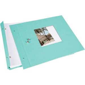 Goldbuch Álbum de rosca Bella Vista aqua 30x25 cm 40 páginas blancas