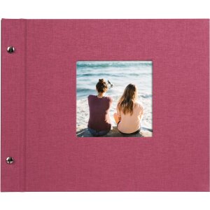 Goldbuch Álbum de rosca Bella Vista fucsia 30x25 cm 40 páginas blancas