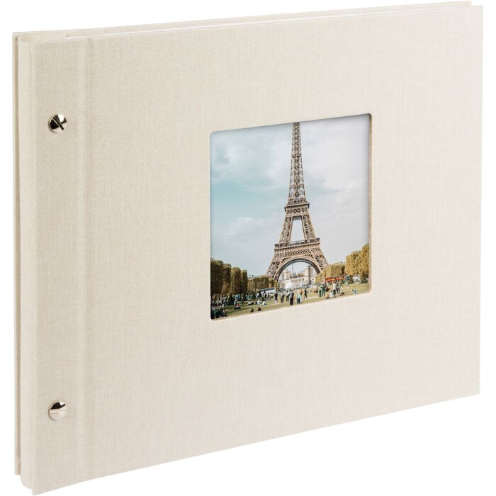 Goldbuch Álbum de rosca Bella Vista gris arena 30x25 cm 40 páginas blancas