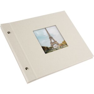 Goldbuch Álbum de rosca Bella Vista gris arena 30x25 cm 40 páginas blancas