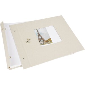 Goldbuch Álbum de rosca Bella Vista gris arena 30x25 cm 40 páginas blancas