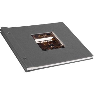 Goldbuch Álbum de rosca Bella Vista gris 30x25 cm 40 páginas blancas
