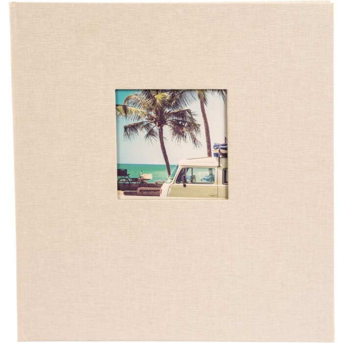 Goldbuch Álbum de Fotos Bella Vista gris arena 30x31 cm 60 páginas negras