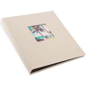 Goldbuch Álbum de Fotos Bella Vista gris arena 30x31 cm 60 páginas negras