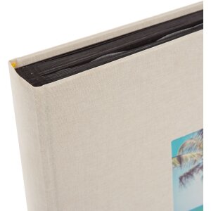 Goldbuch Álbum de Fotos Bella Vista gris arena 30x31 cm 60 páginas negras