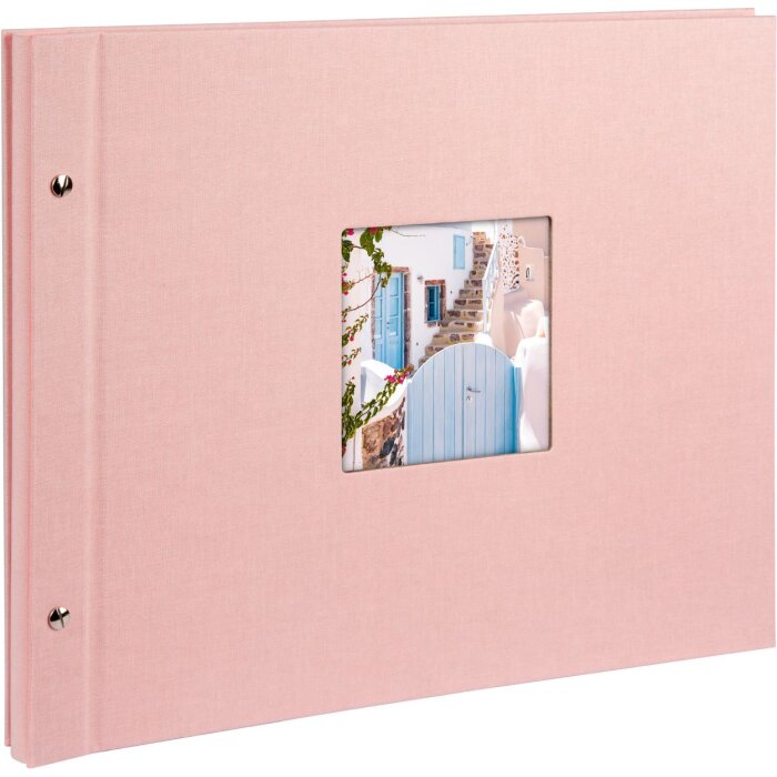 Goldbuch Álbum de rosca Bella Vista rosé 39x31 cm 40 páginas negras