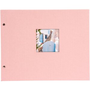 Goldbuch Álbum de rosca Bella Vista rosé 39x31 cm 40 páginas negras