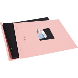 Goldbuch Álbum de rosca Bella Vista rosé 39x31 cm 40 páginas negras
