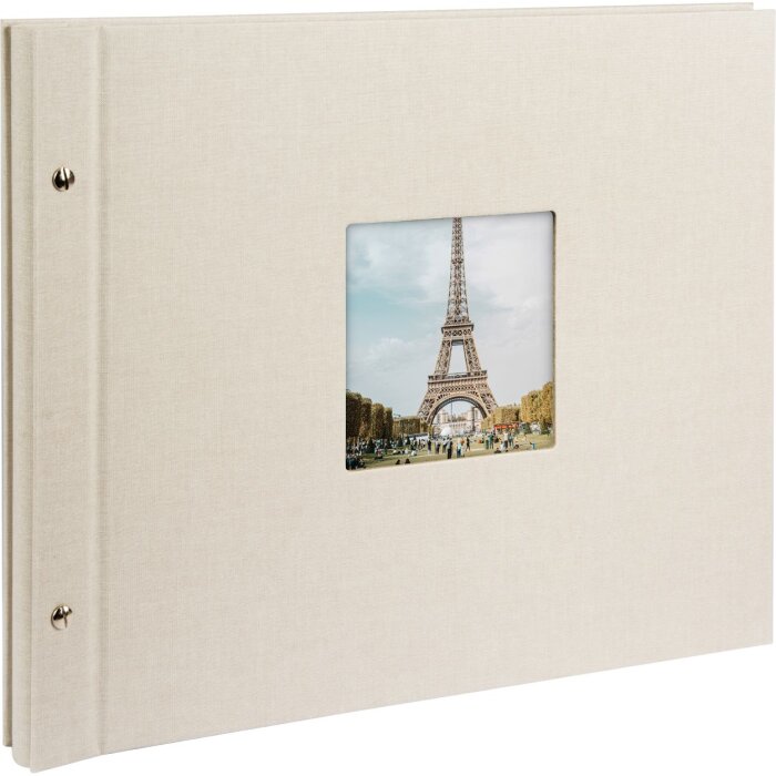 Goldbuch Álbum de rosca Bella Vista gris arena 39x31 cm 40 páginas negras