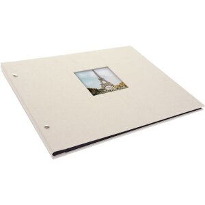 Goldbuch Álbum de rosca Bella Vista gris arena 39x31 cm 40 páginas negras