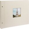 Goldbuch Álbum de rosca Bella Vista gris arena 39x31 cm 40 páginas negras