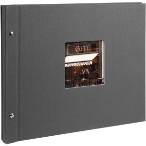 Goldbuch Álbum de rosca Bella Vista gris 39x31 cm...