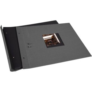 Goldbuch Álbum de rosca Bella Vista gris 39x31 cm 40 páginas negras