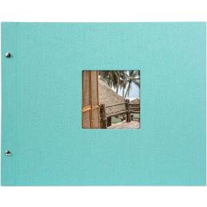 Goldbuch Álbum de rosca Bella Vista aqua 39x31 cm 40 páginas blancas