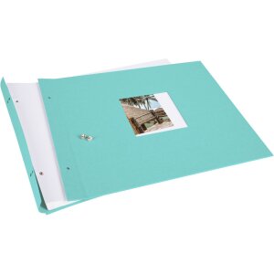 Goldbuch Álbum de rosca Bella Vista aqua 39x31 cm 40 páginas blancas