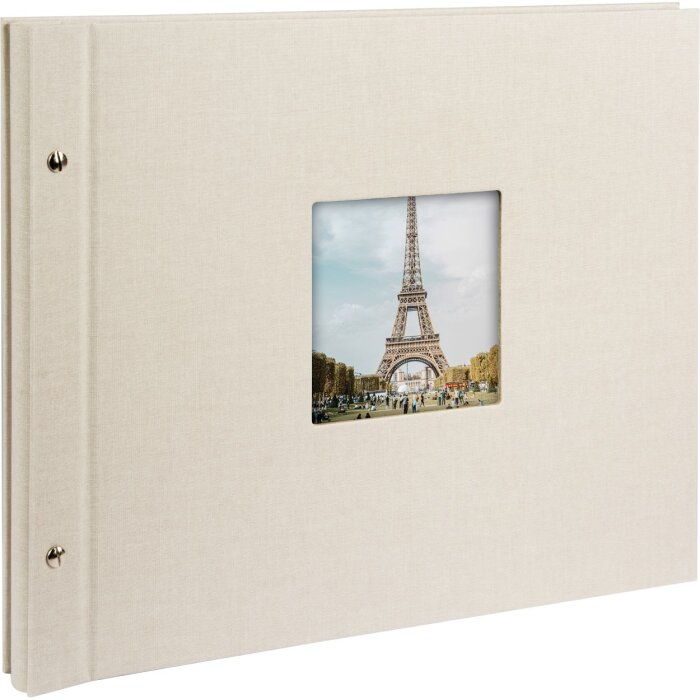 Goldbuch Álbum de rosca Bella Vista gris arena 39x31 cm 40 páginas blancas