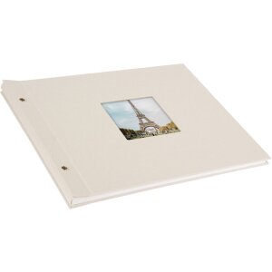 Goldbuch Álbum de rosca Bella Vista gris arena 39x31 cm 40 páginas blancas