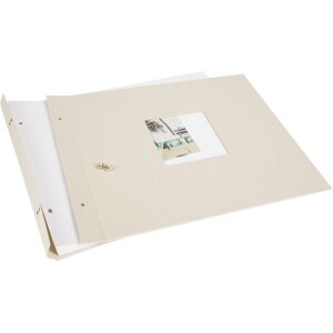 Goldbuch Álbum de rosca Bella Vista gris arena 39x31 cm 40 páginas blancas