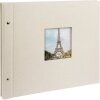 Goldbuch Álbum de rosca Bella Vista gris arena 39x31 cm 40 páginas blancas