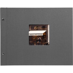 Goldbuch Álbum de rosca Bella Vista gris 39x31 cm 40 páginas blancas