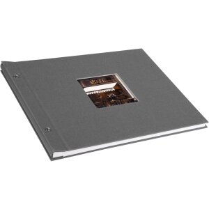 Goldbuch Álbum de rosca Bella Vista gris 39x31 cm 40 páginas blancas