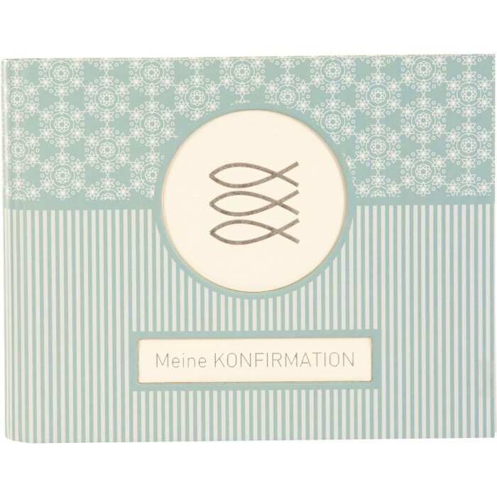 Libro de fotos Mandala de confirmación aguamarina