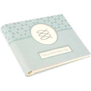 Libro de fotos Mandala de confirmación aguamarina