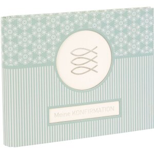 Libro de fotos Mandala de confirmación aguamarina