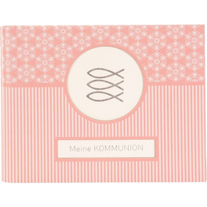 Libro de fotos con espiral oculta comunión mandala coral