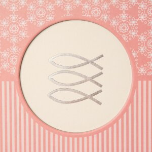 Libro de fotos con espiral oculta comunión mandala coral