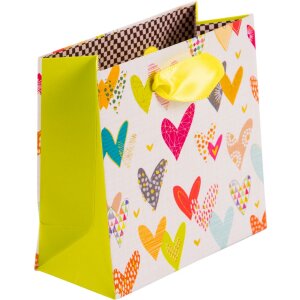 Bolsa de regalo Lots of Hearts 10 x 5 cm
