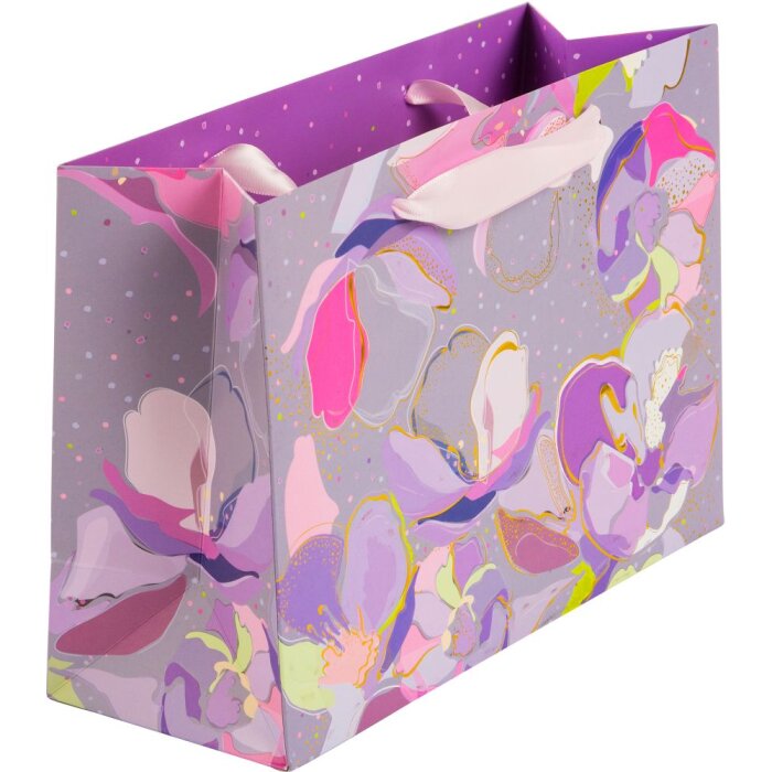 Bolsa de regalo Opium Gris-Blanco 18 x 10 cm