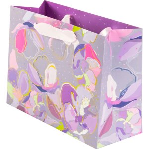 Bolsa de regalo Opium Gris-Blanco 18 x 10 cm