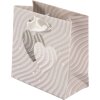 Bolsa de regalo Corazones de plata 10 x 5 cm