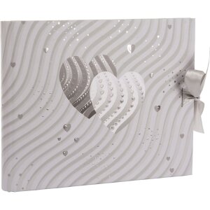 Goldbuch Guest Álbum de espiral Corazones de plata...