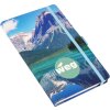 Cuaderno en blanco En las montañas de la carretera