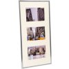Marco de galería Puro 3 fotos 10x15 cm plata