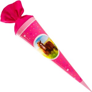 Cono escolar 70 cm - 3D caballo amor